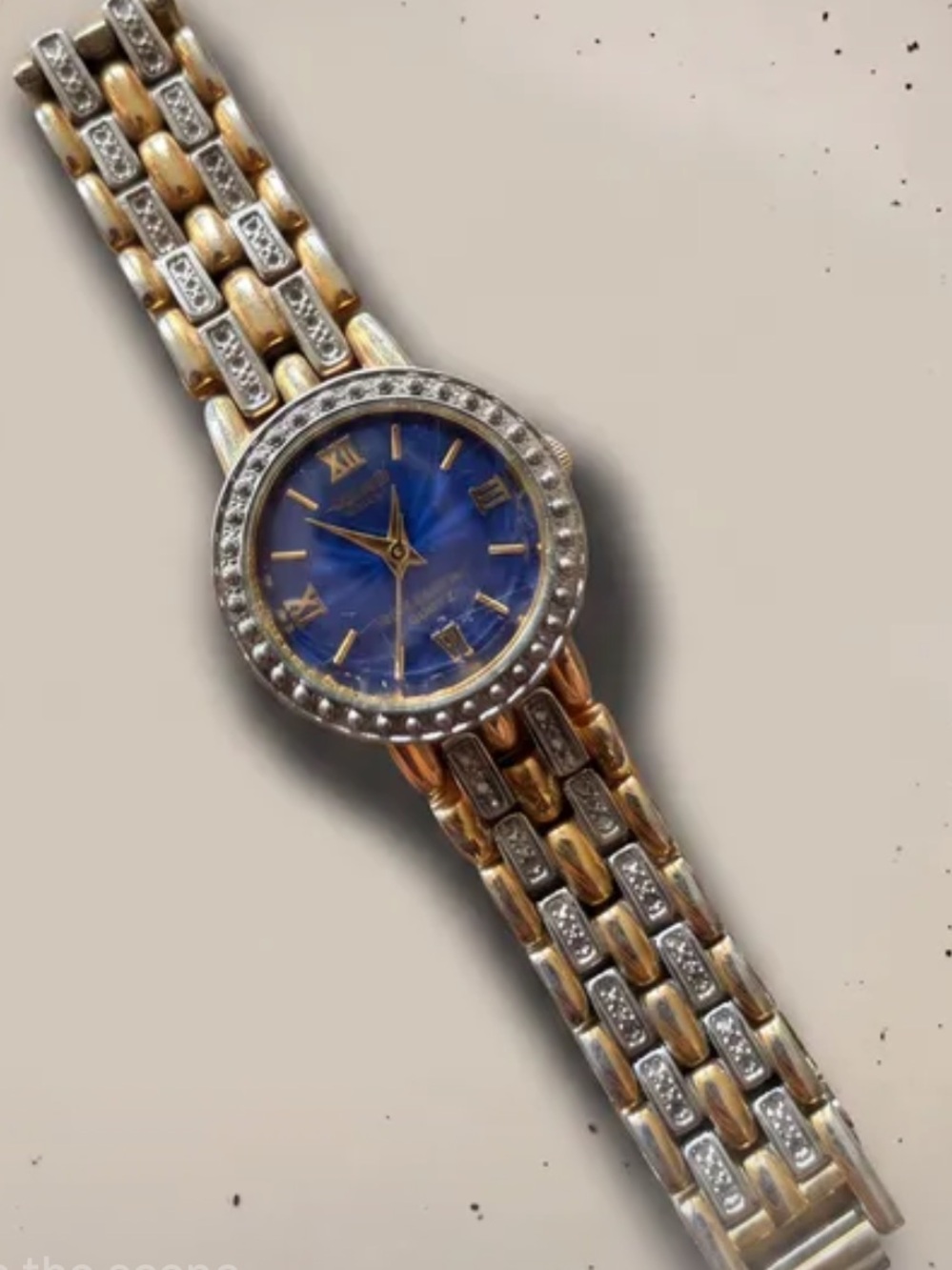 Seiko Two-Tone Bracelet Watch with Blue Dial